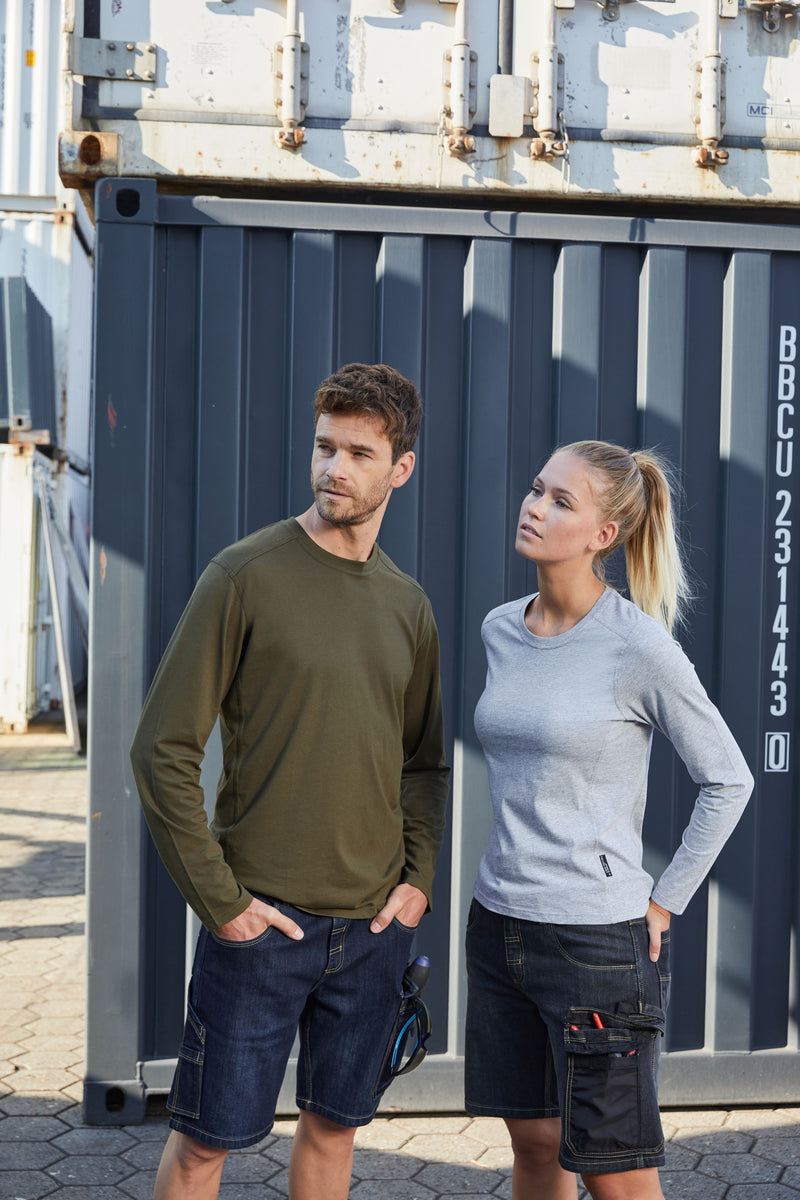 Laden Sie das Bild in Galerie -Viewer, Strapazierfähiges und pflegeleichtes Langarm Shirt - JN1840