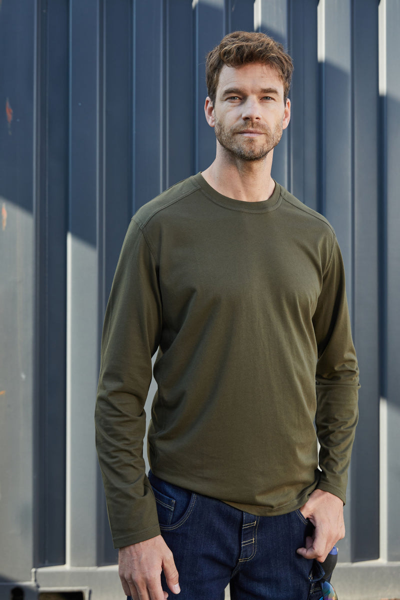 Laden Sie das Bild in Galerie -Viewer, Strapazierfähiges und pflegeleichtes Langarm Shirt - JN1840