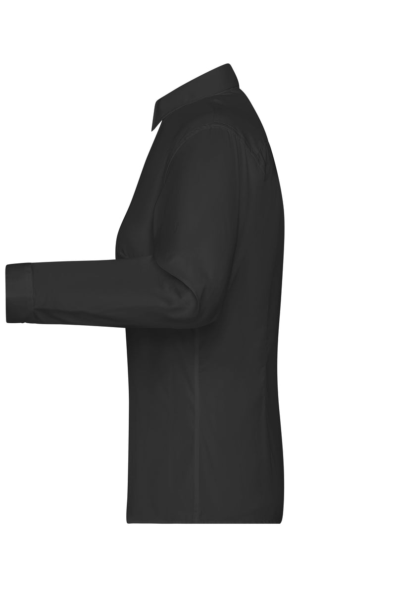 Laden Sie das Bild in Galerie -Viewer, Bügelleichte Langarm Damen-Bluse für Business und City - JN615