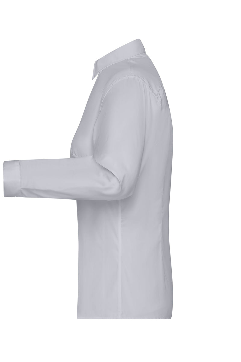 Laden Sie das Bild in Galerie -Viewer, Bügelleichte Langarm Damen-Bluse für Business und City - JN615