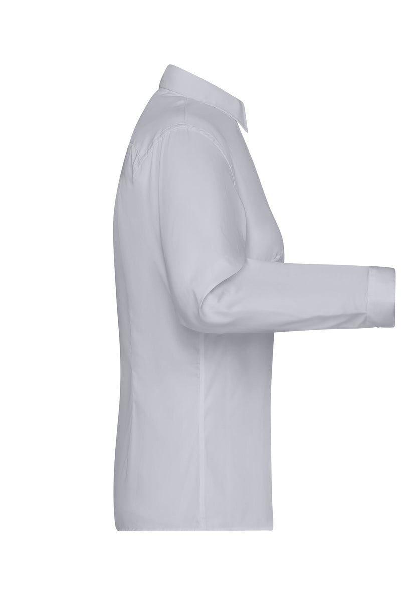 Laden Sie das Bild in Galerie -Viewer, Bügelleichte Langarm Damen-Bluse für Business und City - JN615