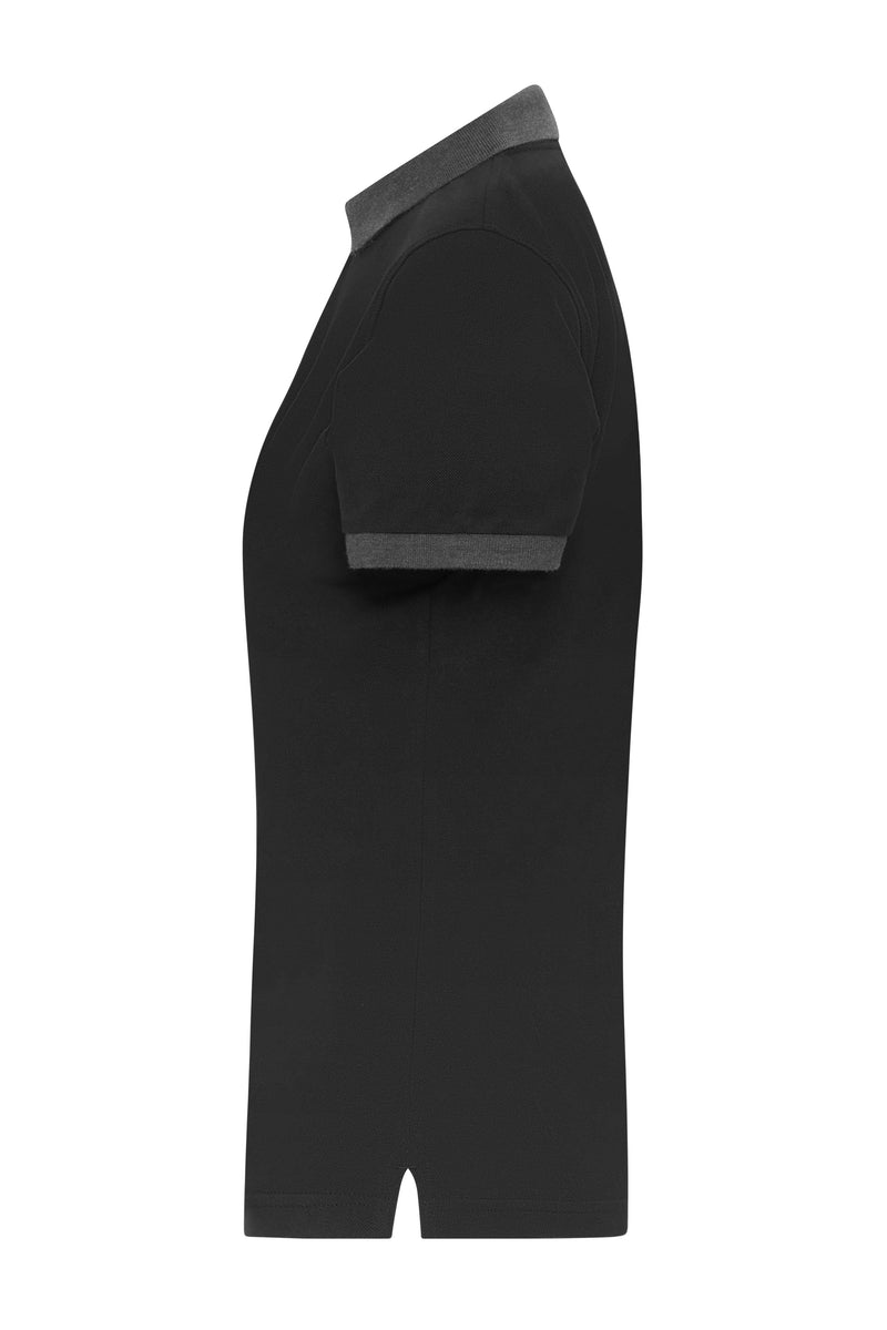 Laden Sie das Bild in Galerie -Viewer, Klassisches Polo mit kontrastfarbigem Kragen und Armbündchen in Piqué-Qualität - Damen - JN1303