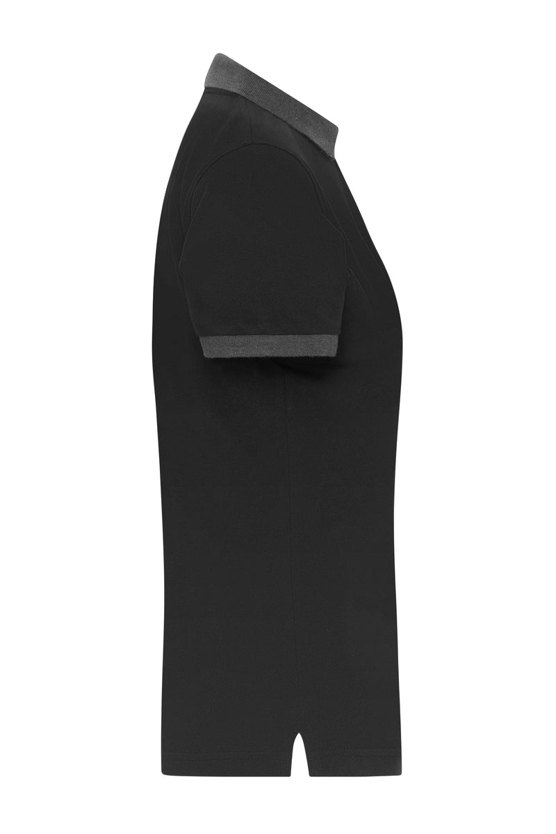 Laden Sie das Bild in Galerie -Viewer, Klassisches Polo mit kontrastfarbigem Kragen und Armbündchen in Piqué-Qualität - Damen - JN1303