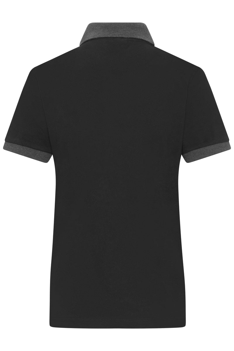 Laden Sie das Bild in Galerie -Viewer, Klassisches Polo mit kontrastfarbigem Kragen und Armbündchen in Piqué-Qualität - Damen - JN1303