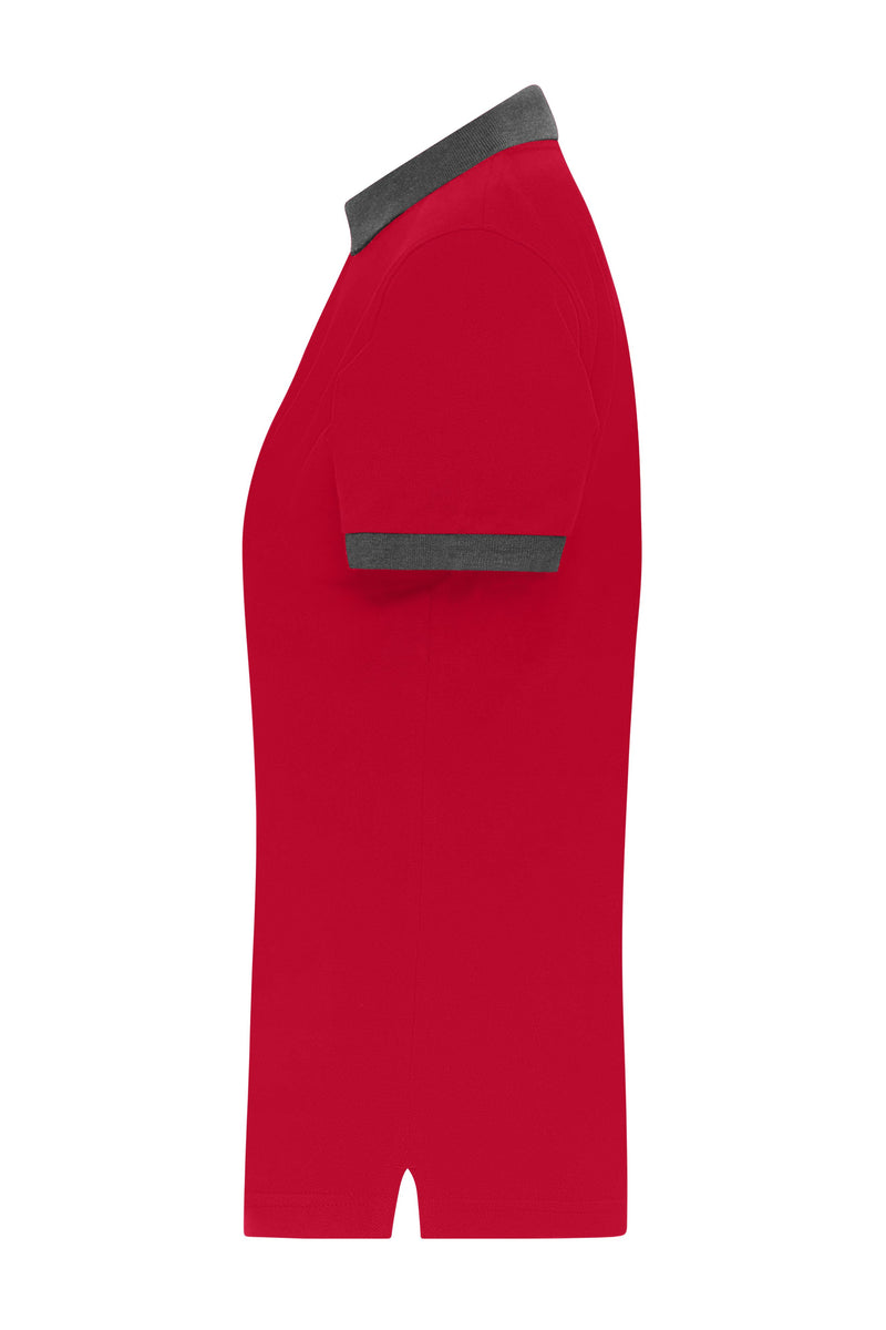 Laden Sie das Bild in Galerie -Viewer, Klassisches Polo mit kontrastfarbigem Kragen und Armbündchen in Piqué-Qualität - Damen - JN1303