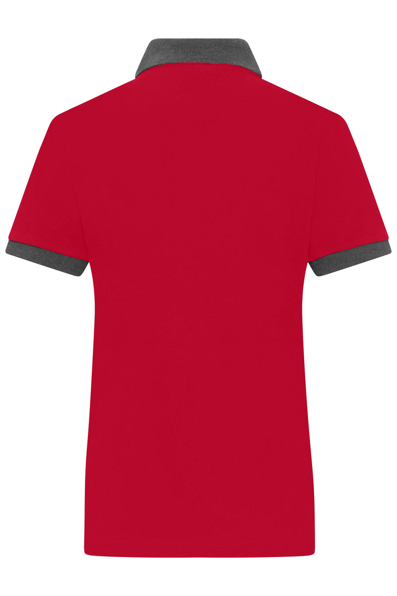 Laden Sie das Bild in Galerie -Viewer, Klassisches Polo mit kontrastfarbigem Kragen und Armbündchen in Piqué-Qualität - Damen - JN1303