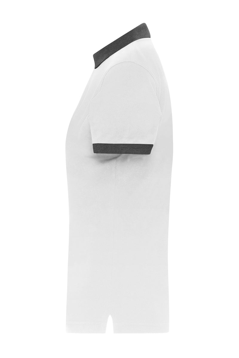Laden Sie das Bild in Galerie -Viewer, Klassisches Polo mit kontrastfarbigem Kragen und Armbündchen in Piqué-Qualität - Damen - JN1303
