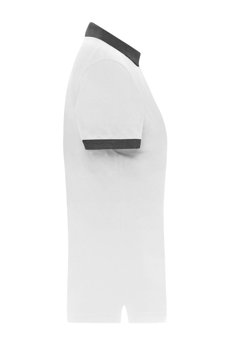 Laden Sie das Bild in Galerie -Viewer, Klassisches Polo mit kontrastfarbigem Kragen und Armbündchen in Piqué-Qualität - Damen - JN1303