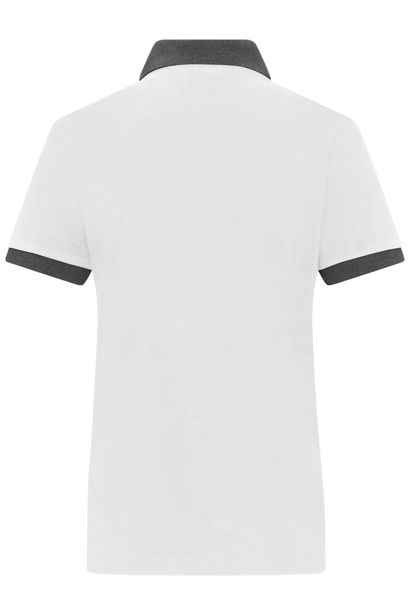 Laden Sie das Bild in Galerie -Viewer, Klassisches Polo mit kontrastfarbigem Kragen und Armbündchen in Piqué-Qualität - Damen - JN1303