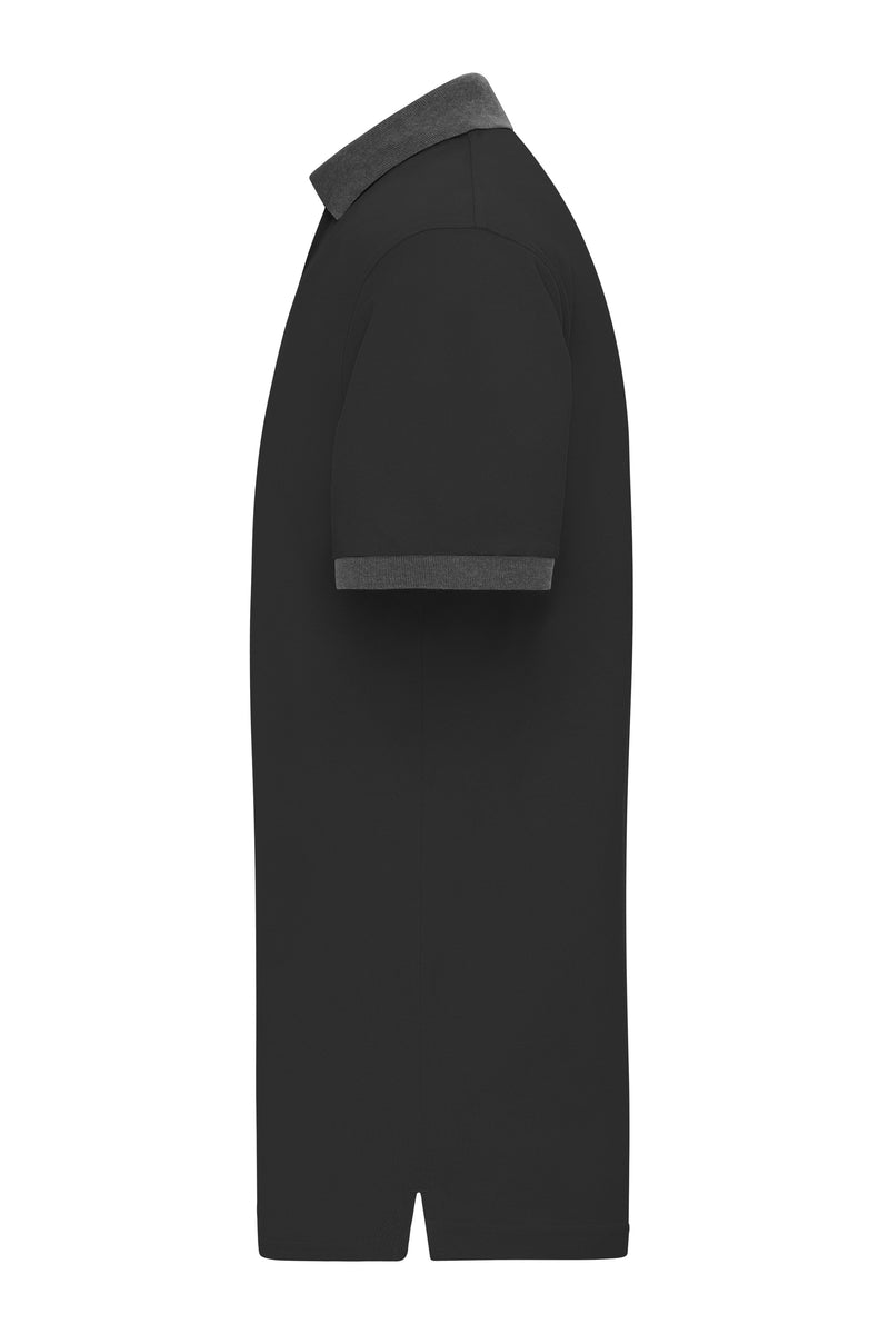 Laden Sie das Bild in Galerie -Viewer, Klassisches Polo mit kontrastfarbigem Kragen und Armbündchen in Piqué-Qualität - Herren - JN1304