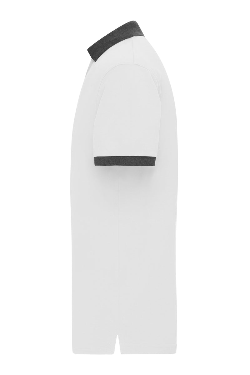 Laden Sie das Bild in Galerie -Viewer, Klassisches Polo mit kontrastfarbigem Kragen und Armbündchen in Piqué-Qualität - Herren - JN1304