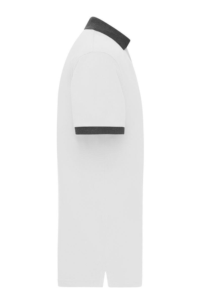 Laden Sie das Bild in Galerie -Viewer, Klassisches Polo mit kontrastfarbigem Kragen und Armbündchen in Piqué-Qualität - Herren - JN1304