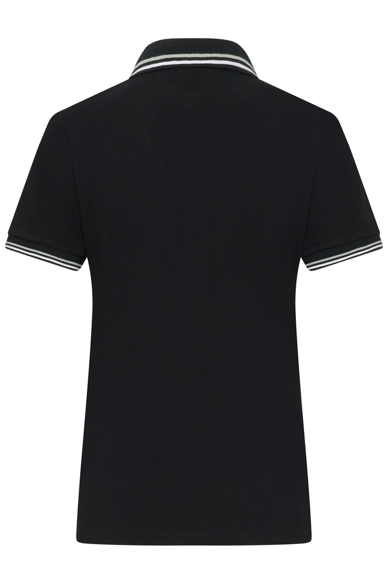 Laden Sie das Bild in Galerie -Viewer, Klassisches Polo mit Kontraststreifen an Kragen und Armbündchen in Piqué-Qualität - Damen -JN1305