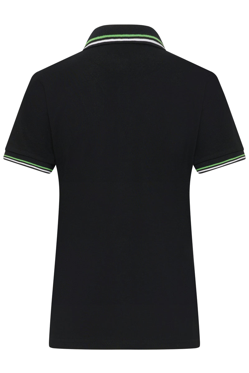 Laden Sie das Bild in Galerie -Viewer, Klassisches Polo mit Kontraststreifen an Kragen und Armbündchen in Piqué-Qualität - Damen -JN1305