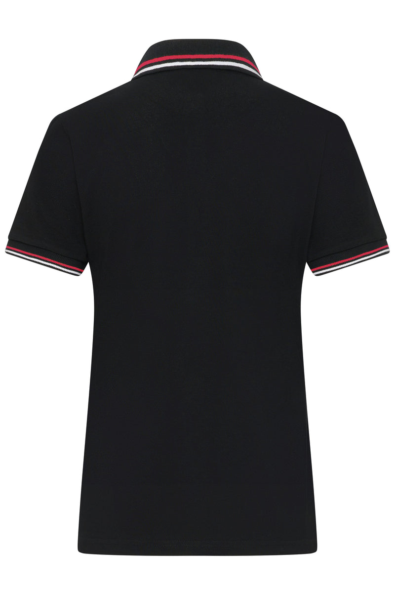 Laden Sie das Bild in Galerie -Viewer, Klassisches Polo mit Kontraststreifen an Kragen und Armbündchen in Piqué-Qualität - Damen -JN1305