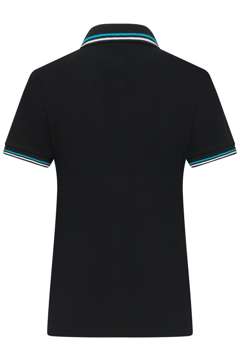 Laden Sie das Bild in Galerie -Viewer, Klassisches Polo mit Kontraststreifen an Kragen und Armbündchen in Piqué-Qualität - Damen -JN1305