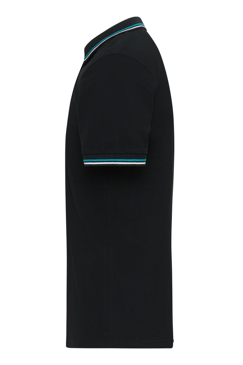 Laden Sie das Bild in Galerie -Viewer, Klassisches Polo mit Kontraststreifen an Kragen und Armbündchen in Piqué-Qualität - Herren - JN1306