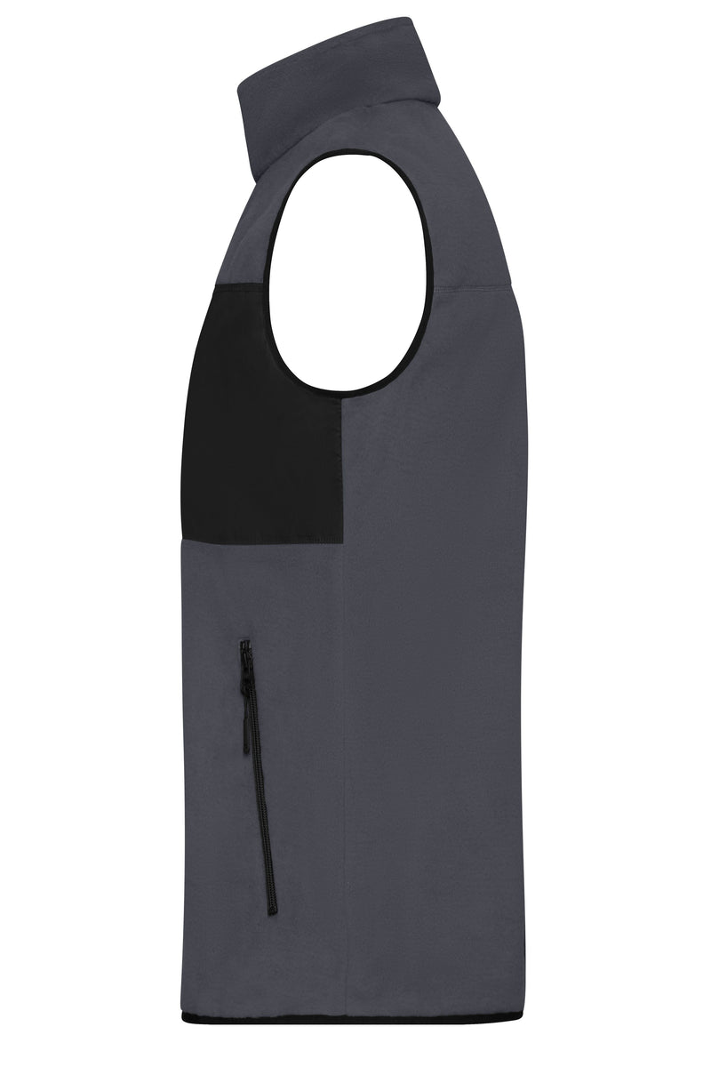 Laden Sie das Bild in Galerie -Viewer, Herren Fleeceweste im Materialmix - JN1310