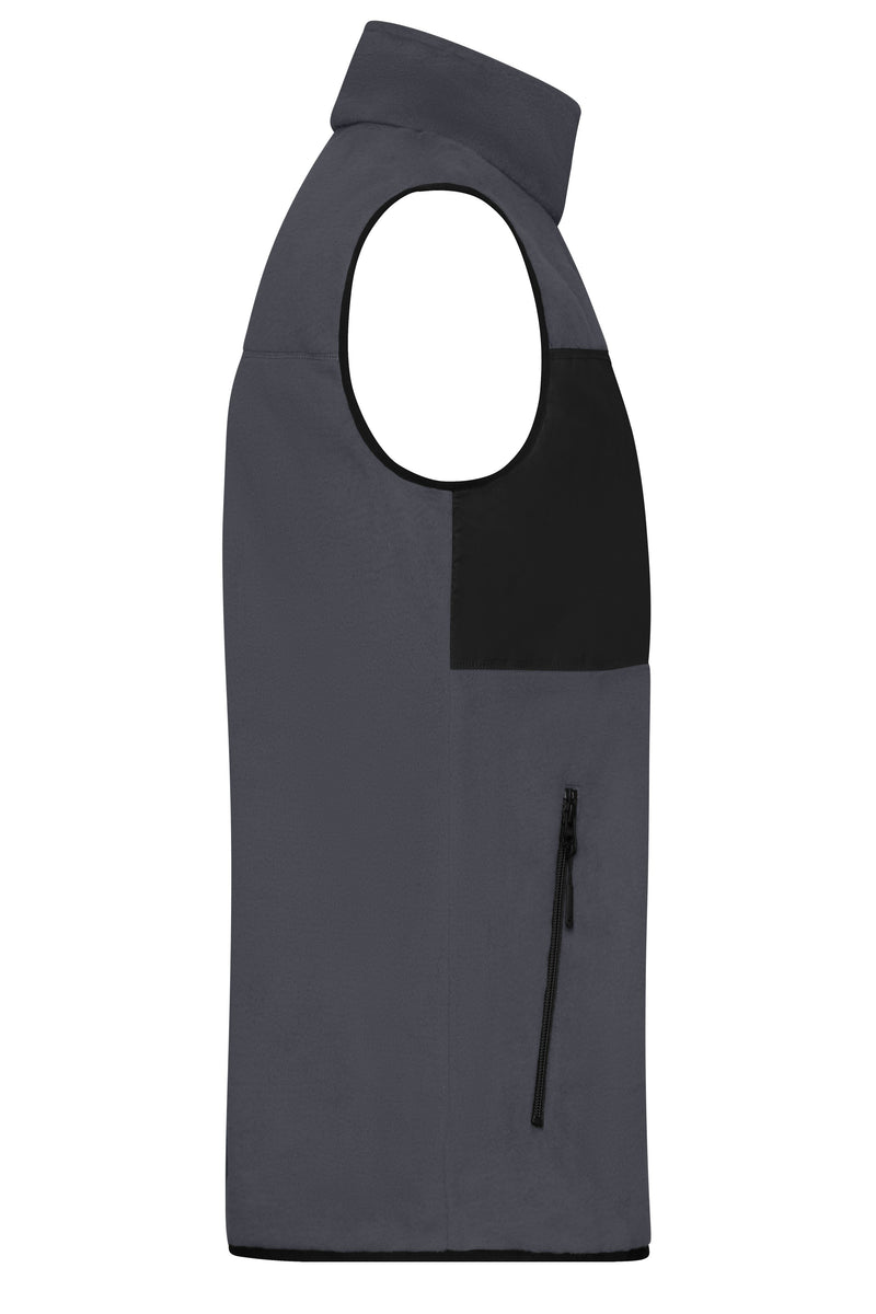 Laden Sie das Bild in Galerie -Viewer, Herren Fleeceweste im Materialmix - JN1310