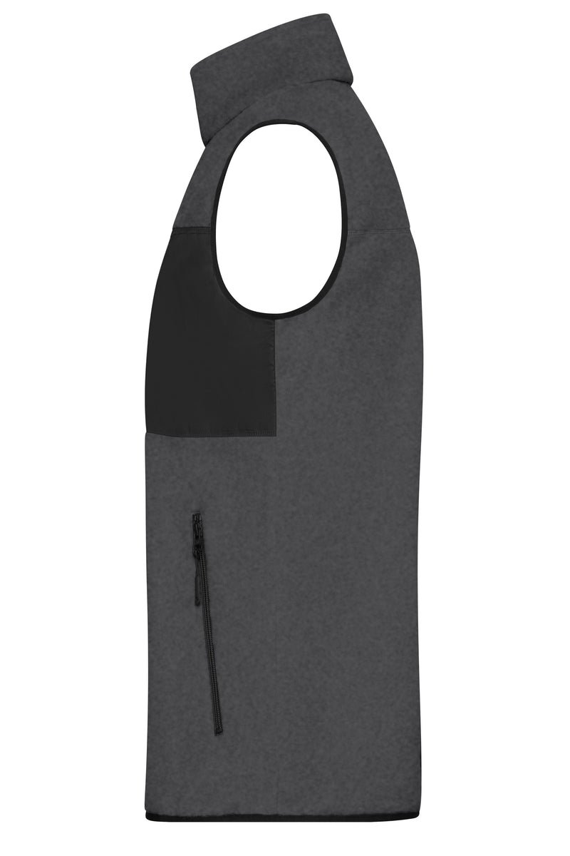 Laden Sie das Bild in Galerie -Viewer, Herren Fleeceweste im Materialmix - JN1310