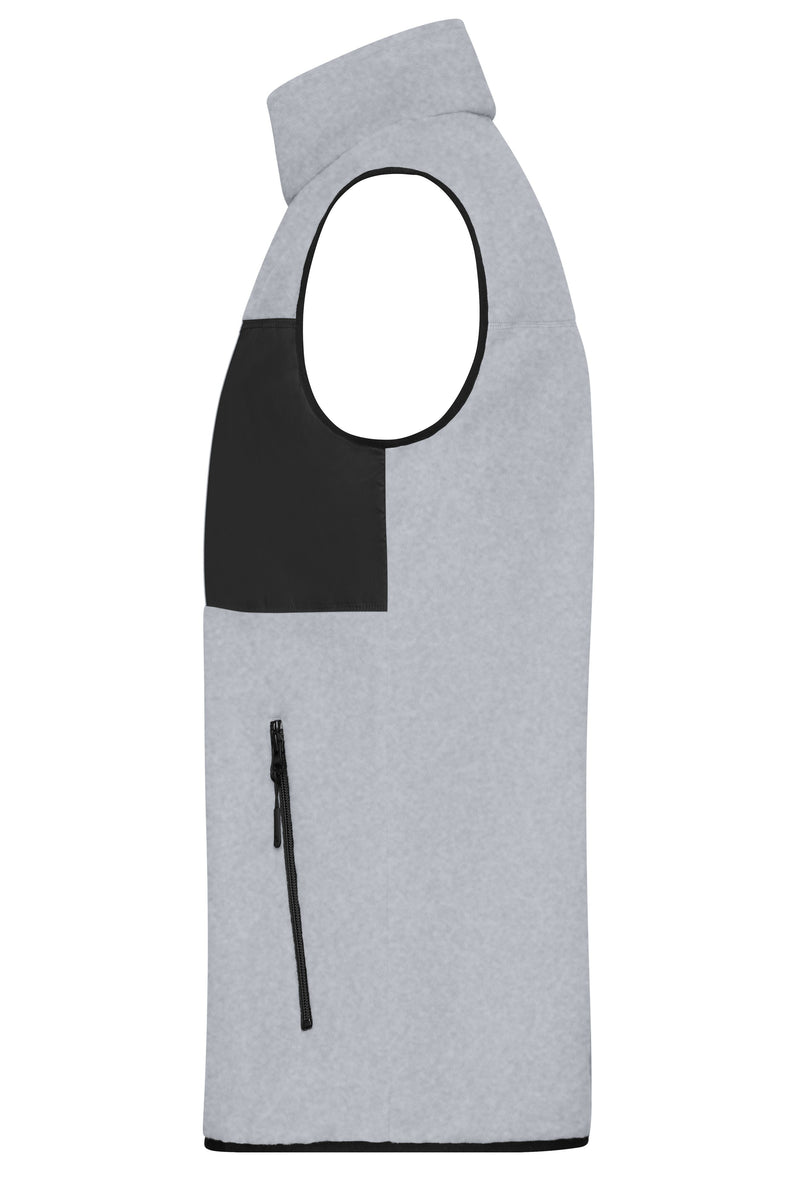 Laden Sie das Bild in Galerie -Viewer, Herren Fleeceweste im Materialmix - JN1310