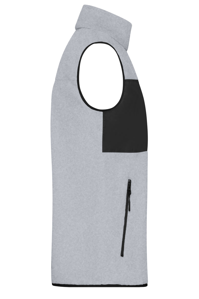 Laden Sie das Bild in Galerie -Viewer, Herren Fleeceweste im Materialmix - JN1310