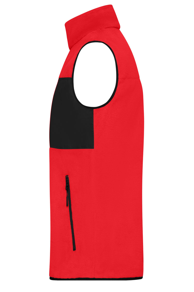 Laden Sie das Bild in Galerie -Viewer, Herren Fleeceweste im Materialmix - JN1310