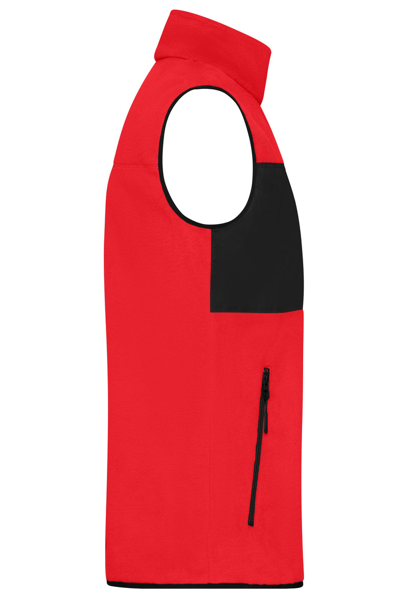 Laden Sie das Bild in Galerie -Viewer, Herren Fleeceweste im Materialmix - JN1310