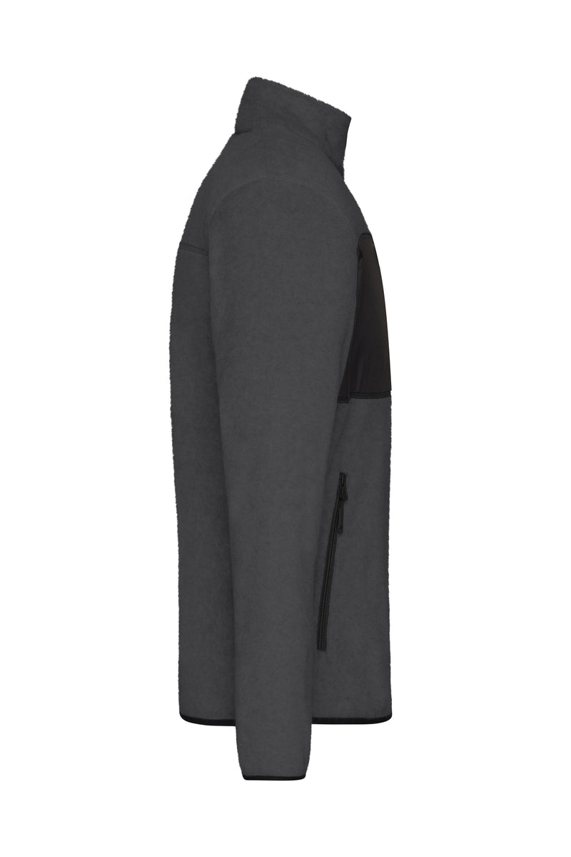 Laden Sie das Bild in Galerie -Viewer, Herren Fleecejacke im Materialmix - JN1312