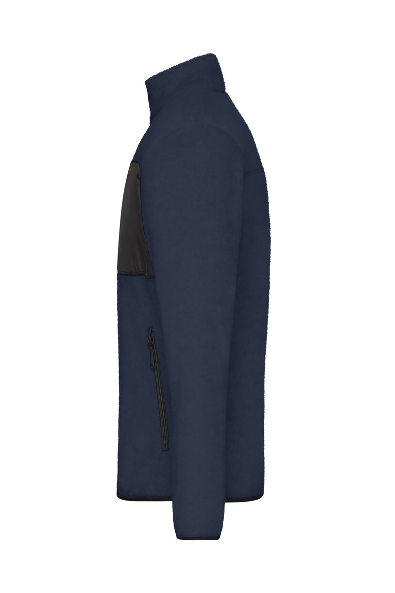 Laden Sie das Bild in Galerie -Viewer, Herren Fleecejacke im Materialmix - JN1312