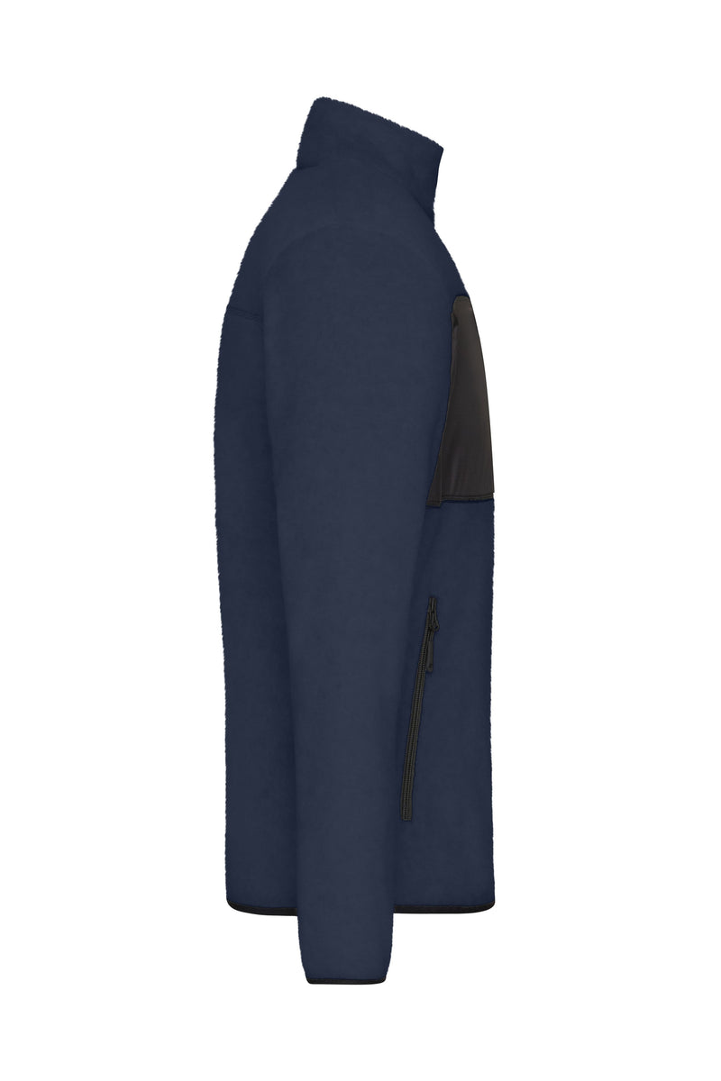 Laden Sie das Bild in Galerie -Viewer, Herren Fleecejacke im Materialmix - JN1312