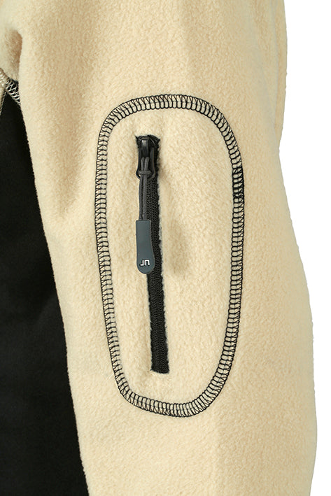 Laden Sie das Bild in Galerie -Viewer, Strapazierfähige Fleece Jacke im Materialmix - JN841