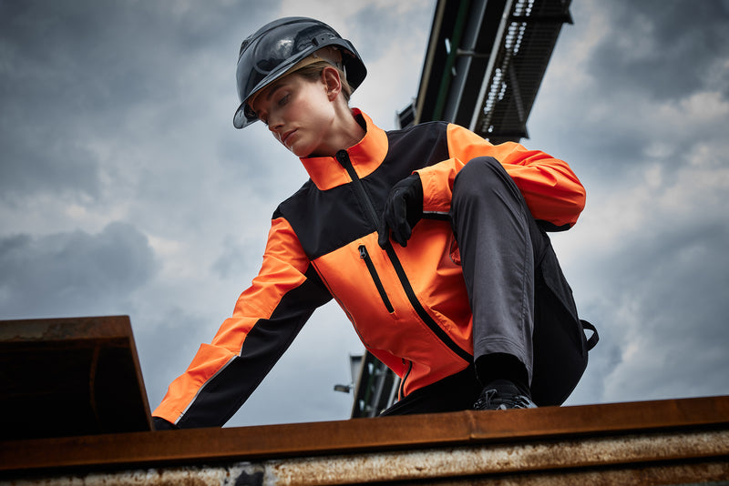 Laden Sie das Bild in Galerie -Viewer, Leichte, elastische Jacke in Signalfarbe - JN1854