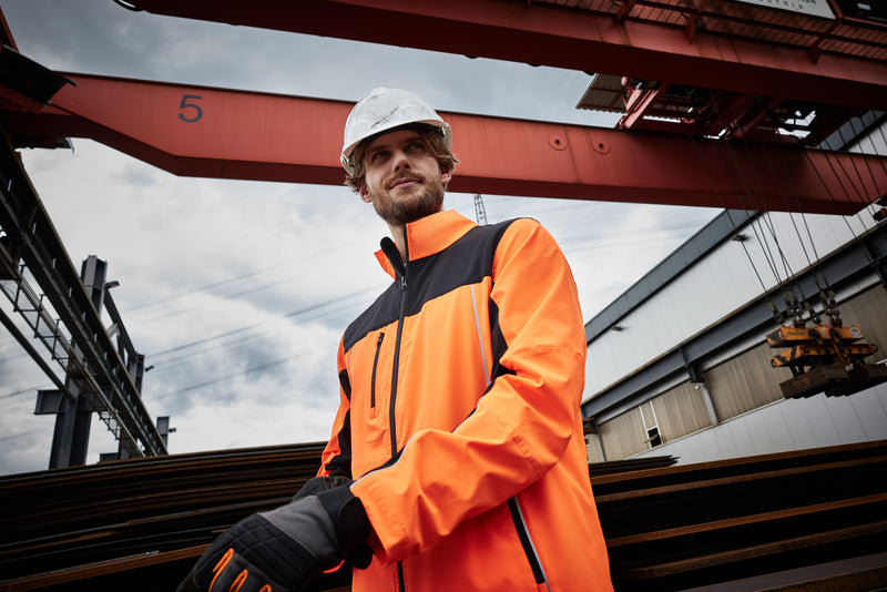 Laden Sie das Bild in Galerie -Viewer, Leichte, elastische Jacke in Signalfarbe - JN1854