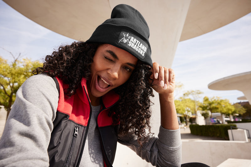 Laden Sie das Bild in Galerie -Viewer, Klassische Strickmütze mit Baumwoll-Patch - MB7403