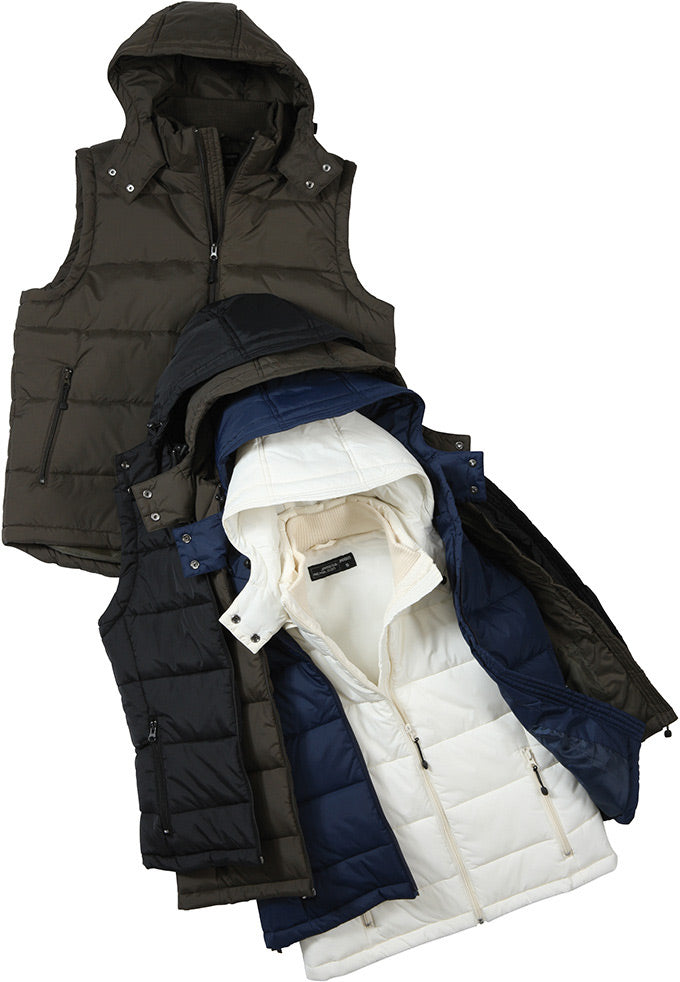 Laden Sie das Bild in Galerie -Viewer, Modische Steppweste mit abnehmbarer Kapuze - JN1004