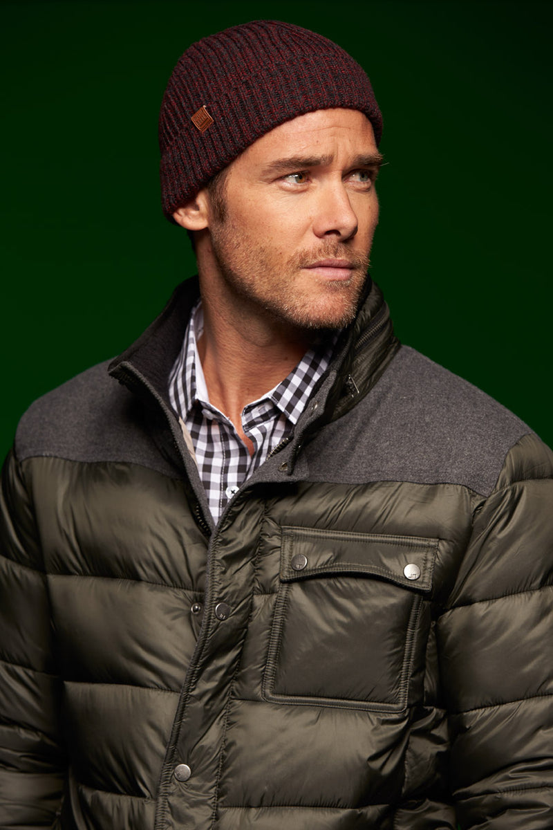 Laden Sie das Bild in Galerie -Viewer, Melierte Strickmütze mit Krempe - MB7992