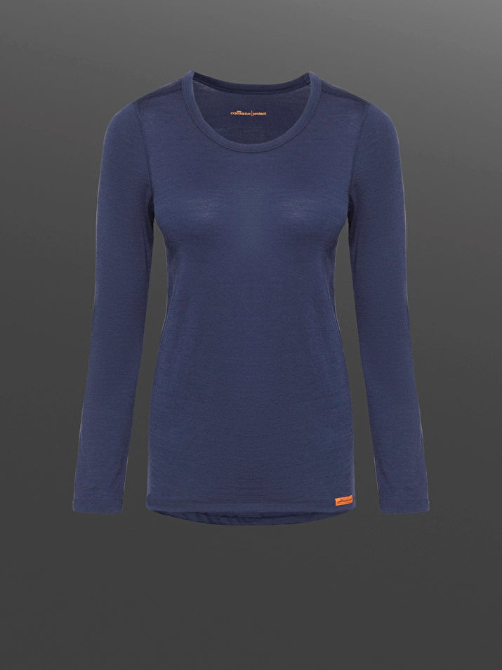 Laden Sie das Bild in Galerie -Viewer, 100 % Merinowolle-Shirt Damen | 190 g/m² | Exzellenter Wärmeschutz
