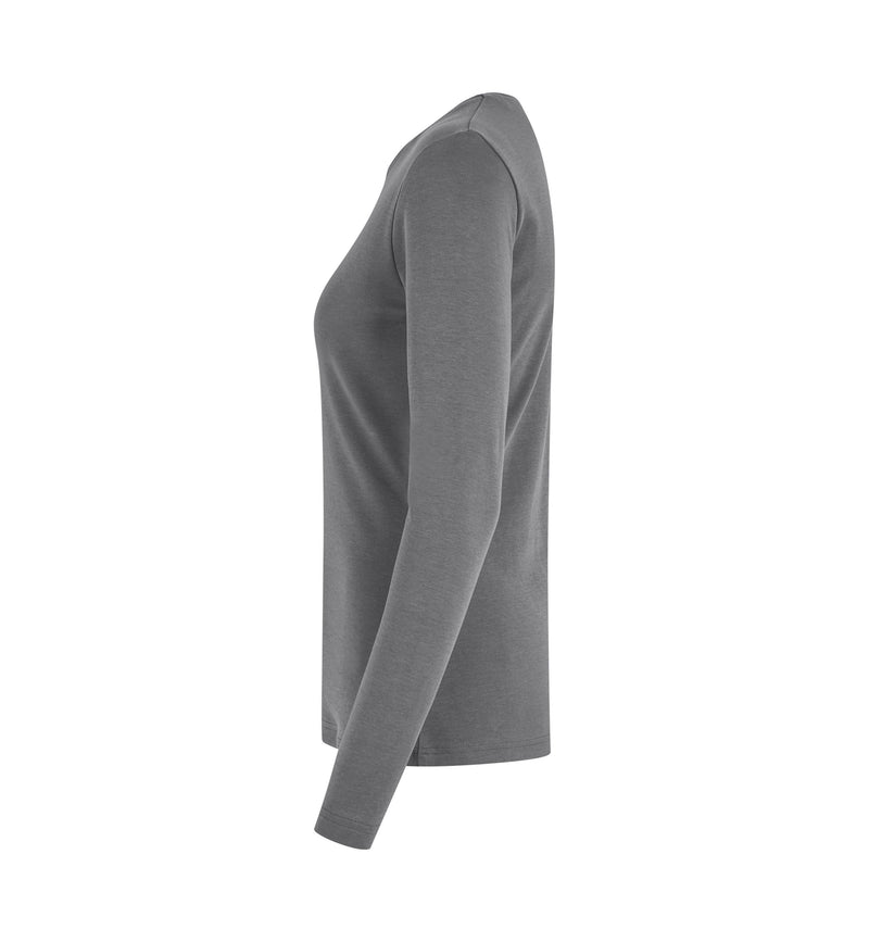 Laden Sie das Bild in Galerie -Viewer, ID ökologisch Langarm Damen Interlock T-Shirt - 5003
