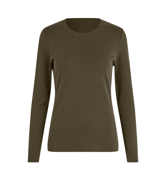 ID ökologisch Langarm Damen Interlock T-Shirt - 5003