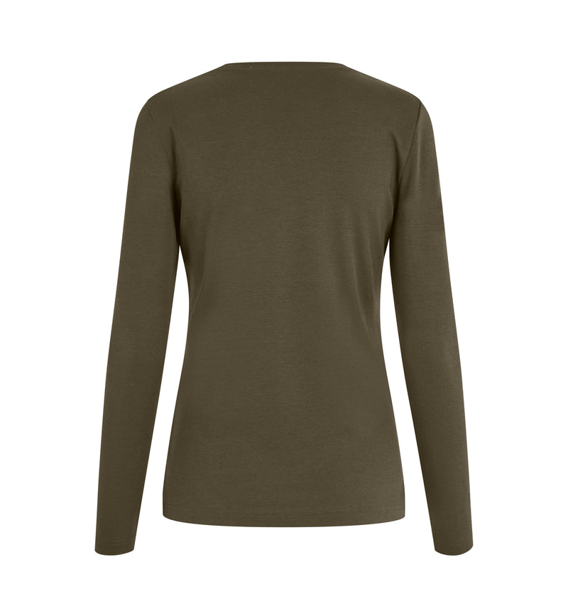 Laden Sie das Bild in Galerie -Viewer, ID ökologisch Langarm Damen Interlock T-Shirt - 5003
