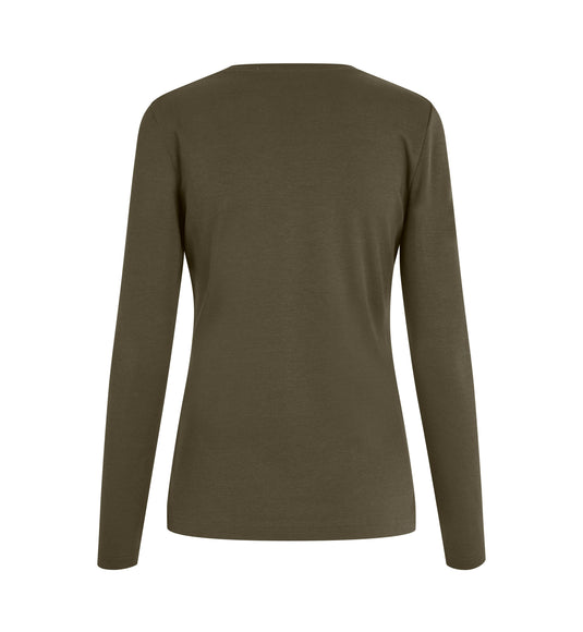 ID ökologisch Langarm Damen Interlock T-Shirt - 5003