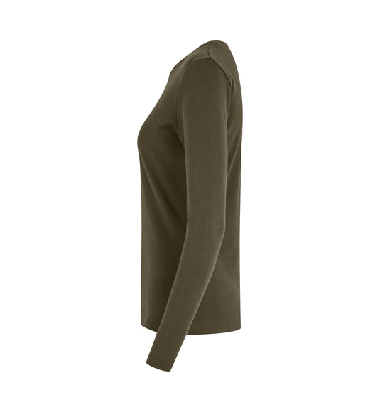 ID ökologisch Langarm Damen Interlock T-Shirt - 5003