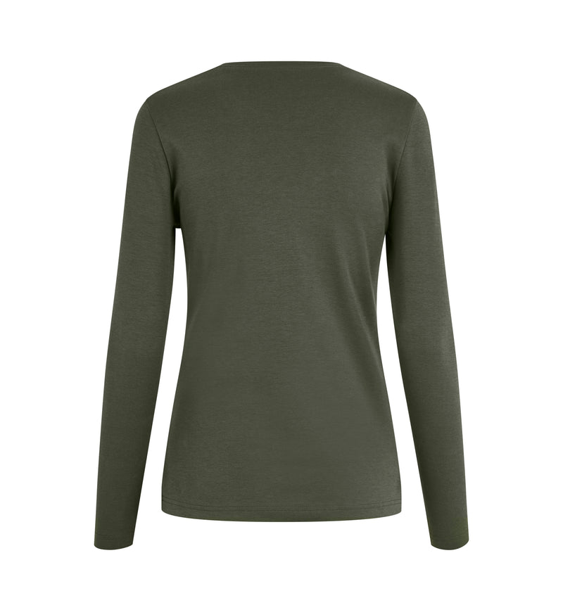Laden Sie das Bild in Galerie -Viewer, ID ökologisch Langarm Damen Interlock T-Shirt - 5003
