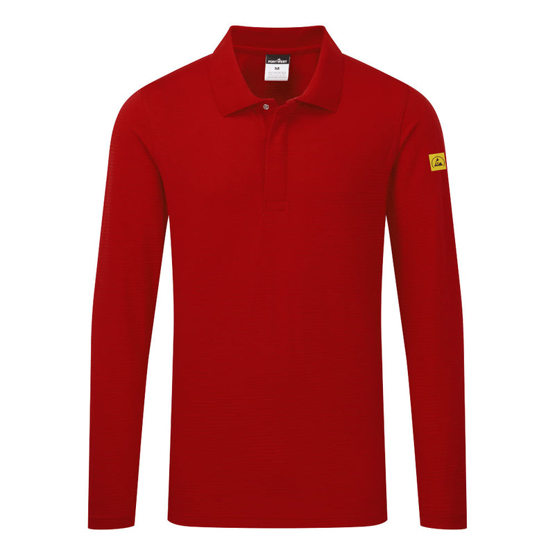 Laden Sie das Bild in Galerie -Viewer, Antistatisches ESD-Poloshirt langarm AS23
