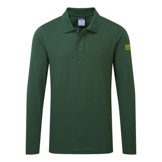 Antistatisches ESD-Poloshirt langarm AS23