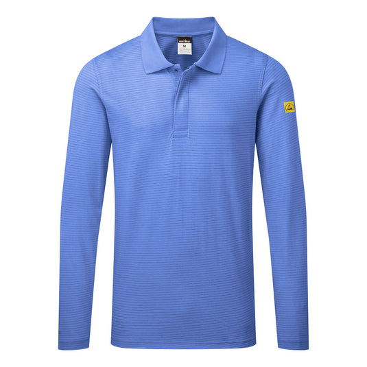 Antistatisches ESD-Poloshirt langarm AS23