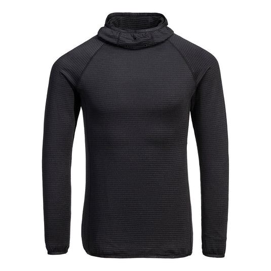 Waffel Fleece Kapuzenshirt B191
