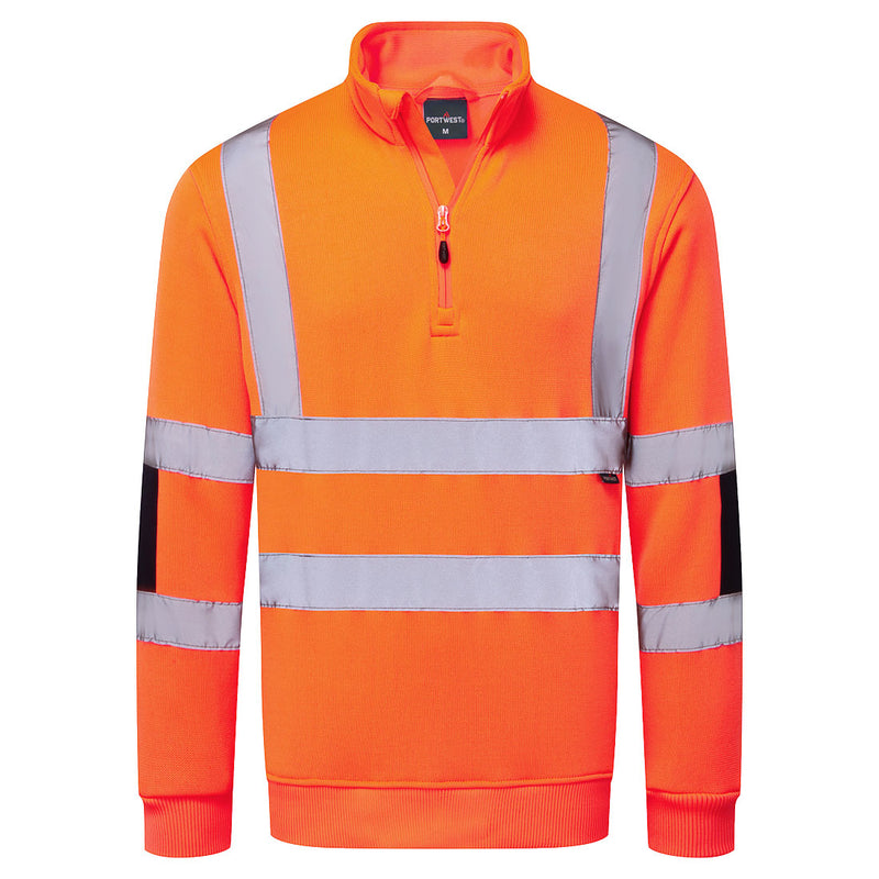 Laden Sie das Bild in Galerie -Viewer, Hi-Vis Knit  1/2Zip Sweatshirt B314
