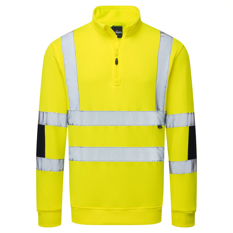 Laden Sie das Bild in Galerie -Viewer, Hi-Vis Knit  1/2Zip Sweatshirt B314

